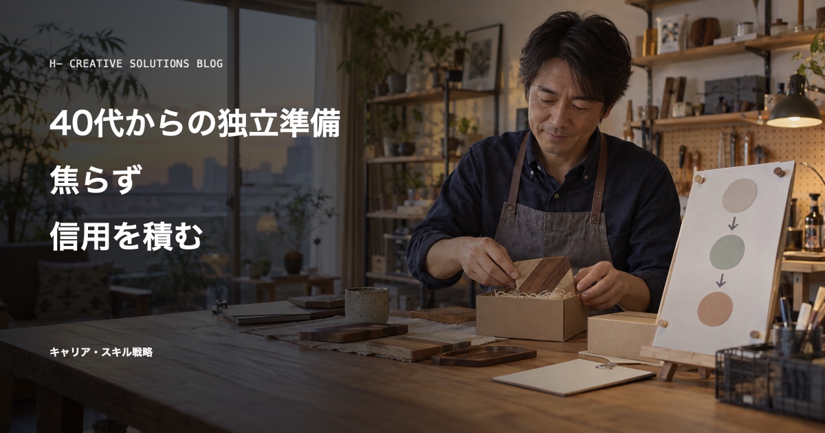 40代からの独立準備——焦らず信用を積む のアイキャッチ画像