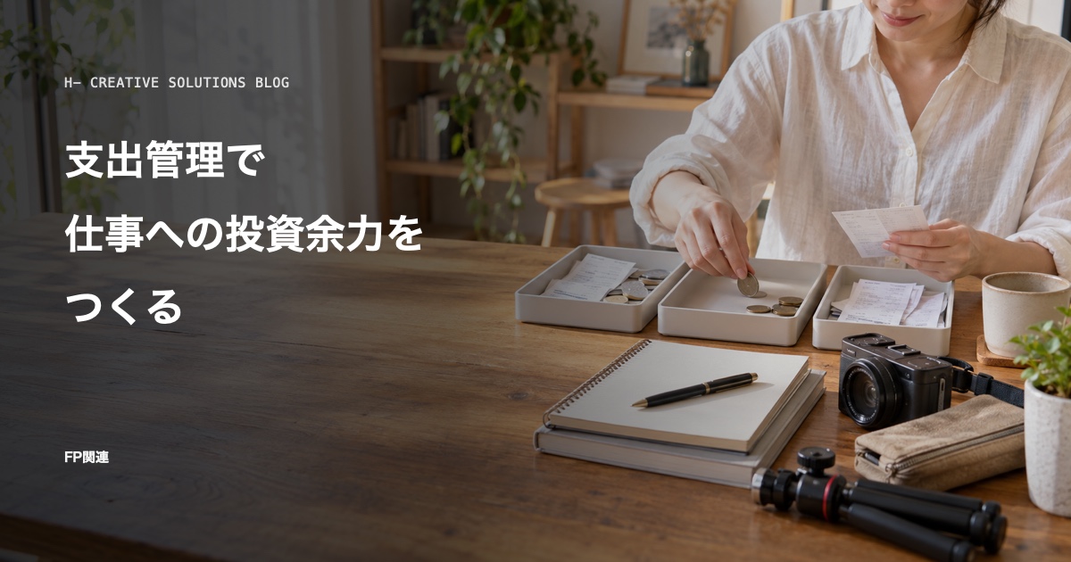 支出管理は節約ではなく、仕事への投資余力をつくるためにある のアイキャッチ画像