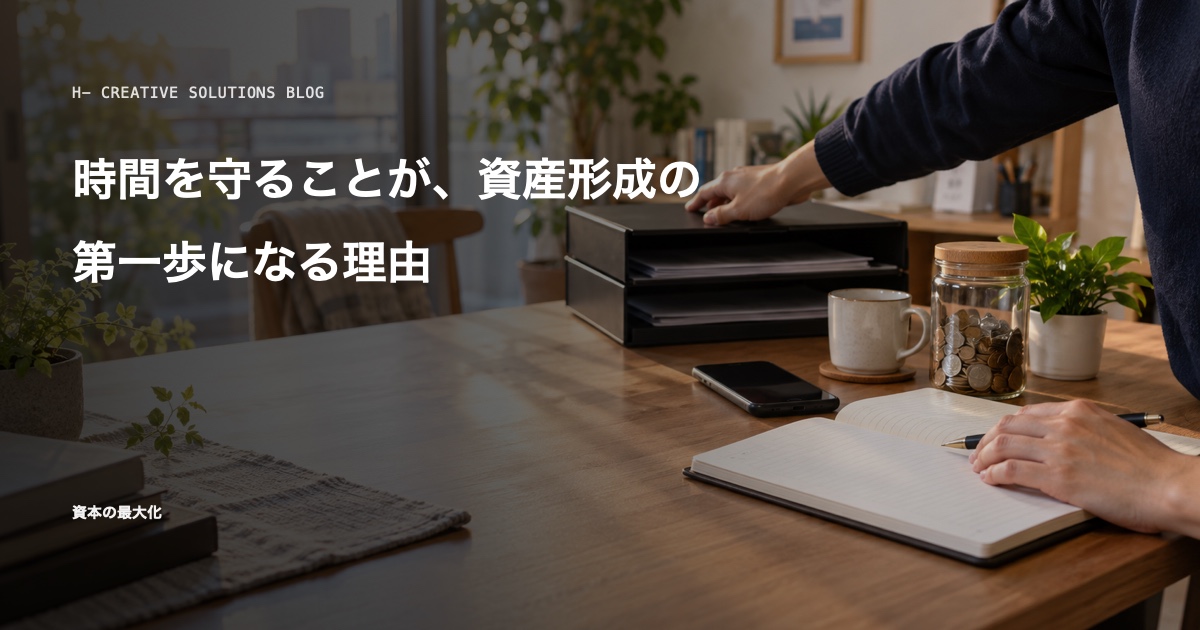 時間を守ることが、資産形成の第一歩になる理由 のアイキャッチ画像