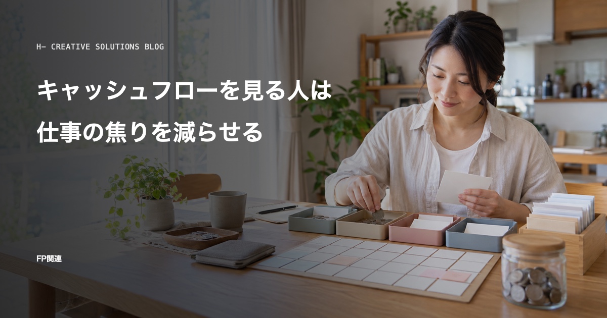 キャッシュフローを見る人は、仕事の焦りを減らせる のアイキャッチ画像