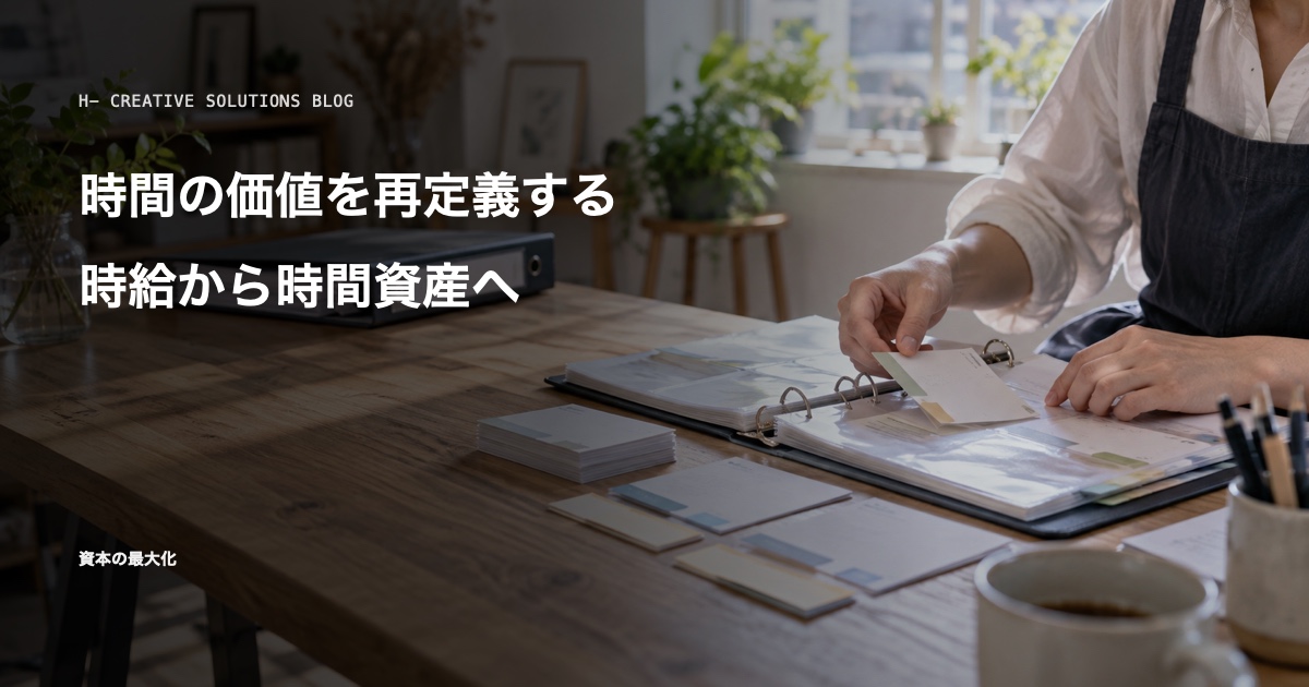 時間の価値を再定義する——時給から時間資産へ のアイキャッチ画像