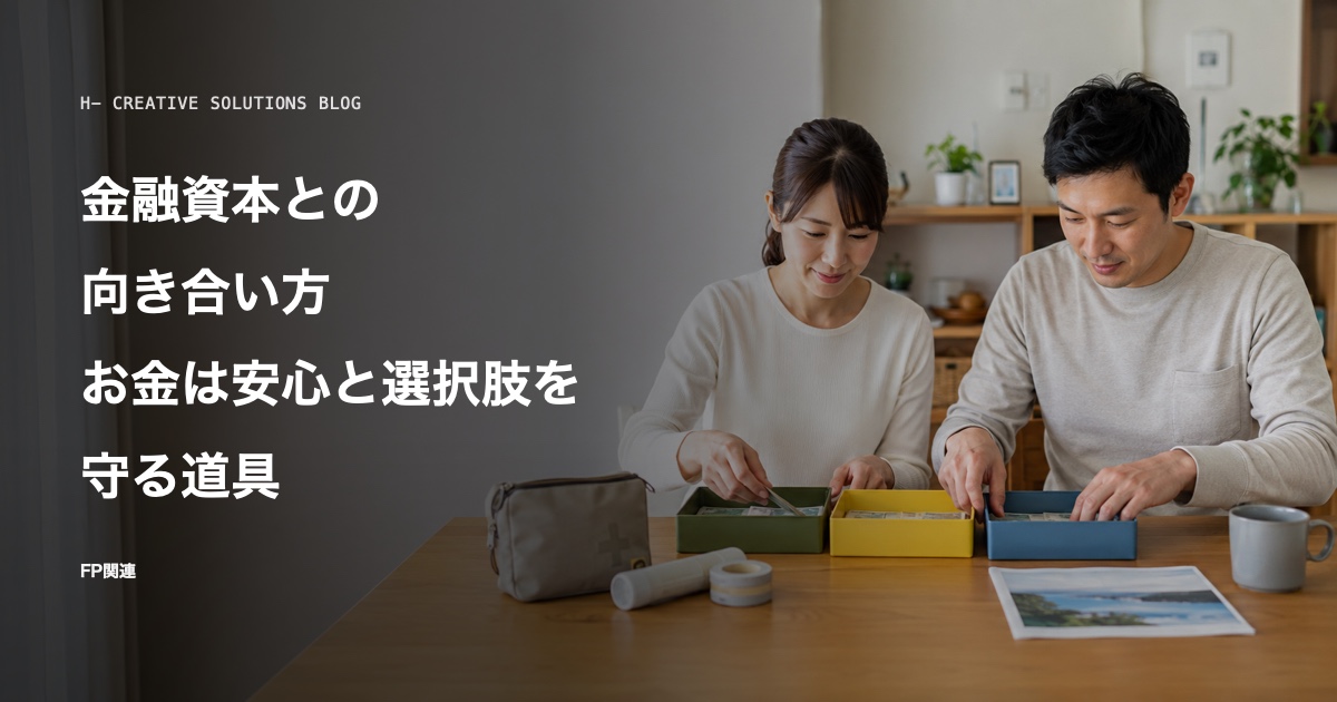 金融資本との向き合い方——お金は安心と選択肢を守る道具 のアイキャッチ画像